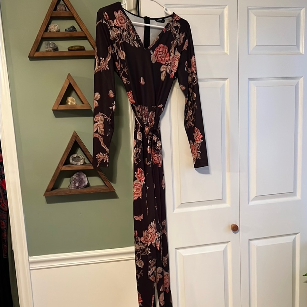 Floral Long Sleeve Maxi Dress